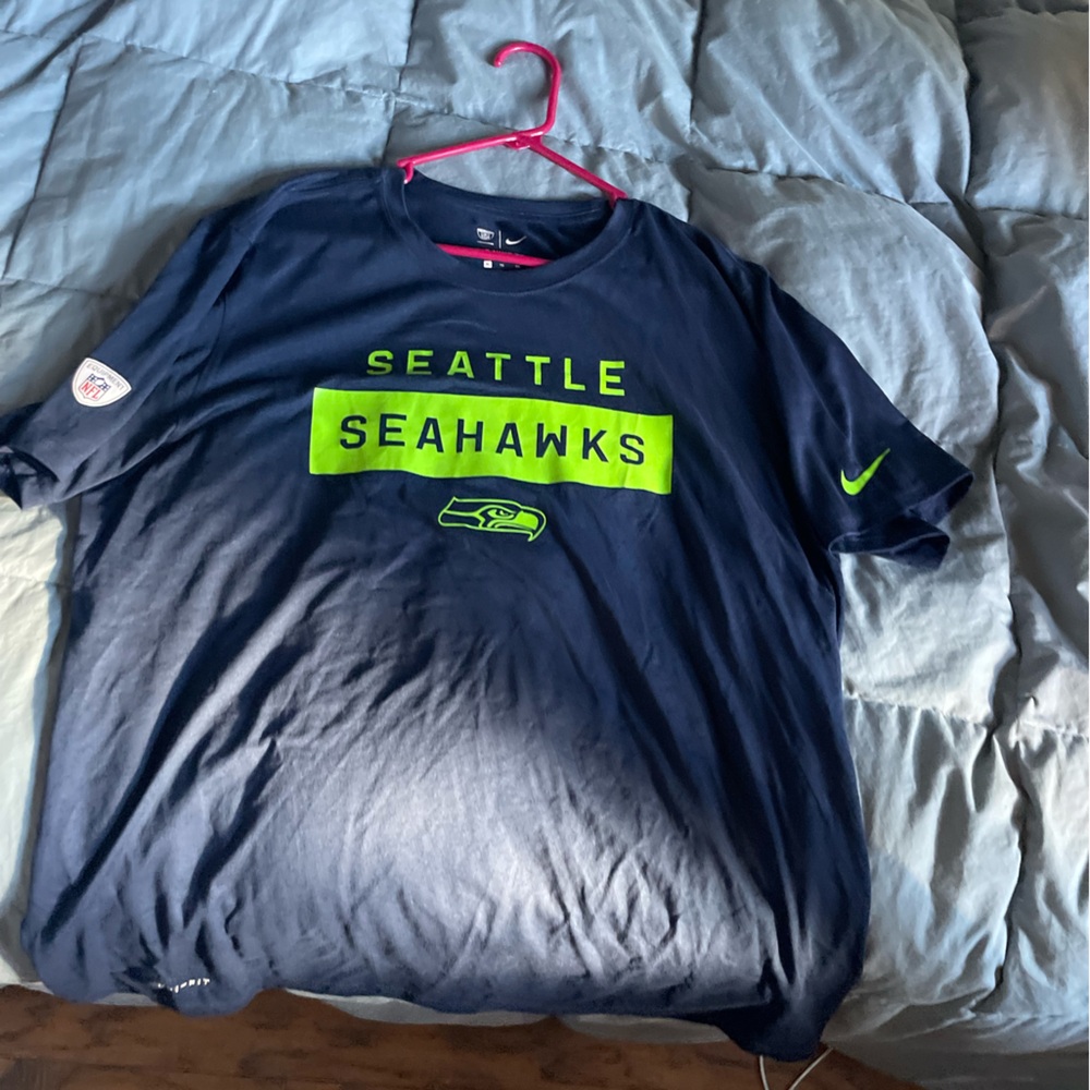 Seattle Seahawks Nike Navy Blue Dri-FIT Tee